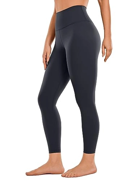CRZ YOGA Womens Brushed Naked Feeling Workout Leggings 25" / 28"- High Waisted Gym Compression Tummy Control Yoga Pants