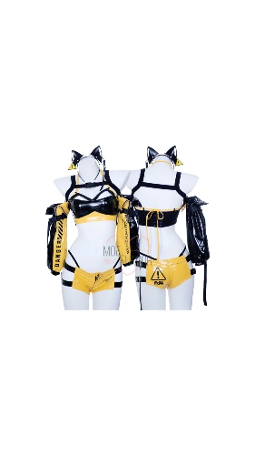 danger cyber cat outfit | bottom s/m ☆