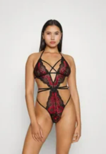 LIBERTY CROTCHLESS - Body - black/red