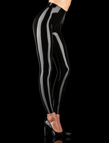 Latex Black Leggings | S/M
