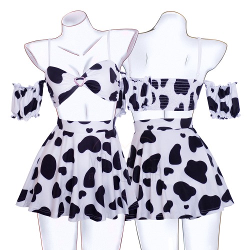 Soft Spring Cow Set - Black / XL/2XL