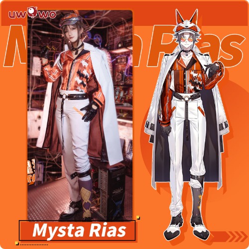 【In Stock】Uwowo Collab Series NIJISANJI Cosplay Vtuber Mysta Rias Cosplay Costume - 【In Stock】XL