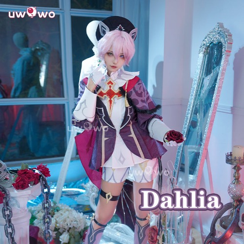 Uwowo Collab series: Game Genshin Impact Dahlia Cosplay Costume - XL