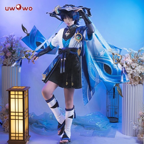 【In Stock】Uwowo Genshin Impact Wanderer Scaramouche Sumeru Anemo Cosplay Costume - Costume XXL