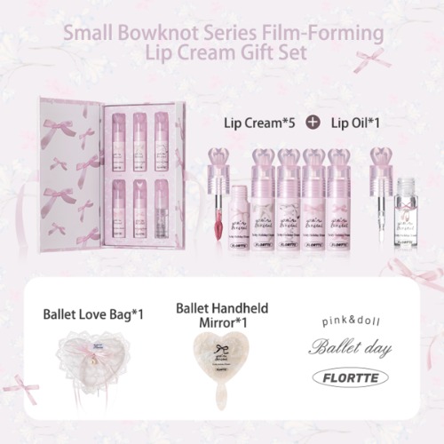 Small Bowknot Series Film-Forming Lip Cream | Gift Set