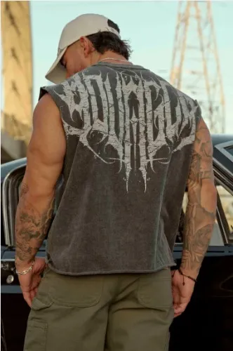 Anarchy cropped tanks