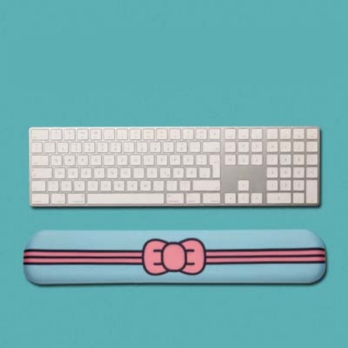 Cute Silicone Keyboard Wrist Rest Support - Sky Blue / Large
