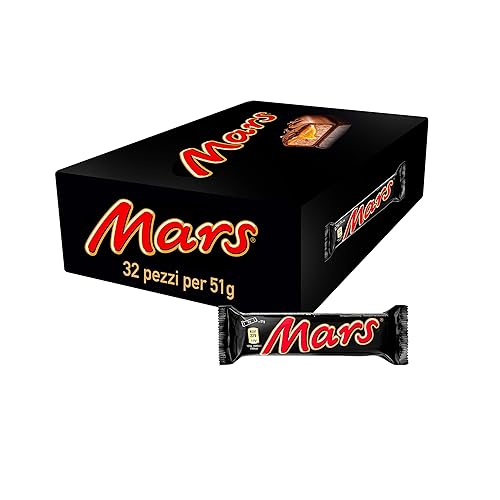 Mars Barretta con Caramello Ricoperta al Cioccolato, 32 Barrette X51G (1632G), Nuova versione - Nuova versione