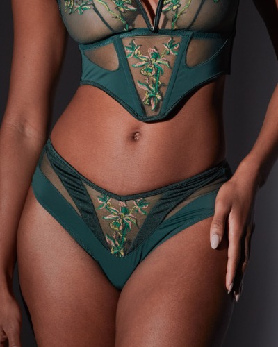 Cyrene Cheeky Panty - Emerald | Emerald / 3X