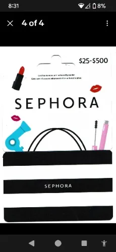 Sephora Gift Card 
