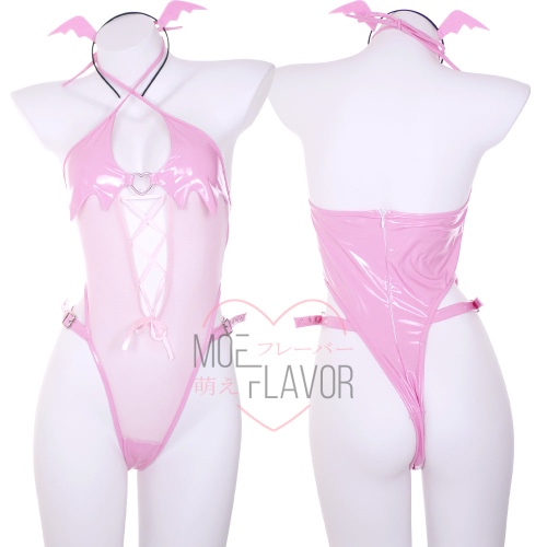 Sheer Succubus Bodysuit - Pink / S/M