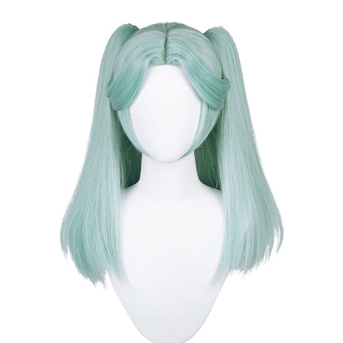 【Ready For Ship】DokiDoki Anime Cyberpunk: Edgerunners Cosplay Rebecca Cosplay Long Green Wig / Headwear | Wig Only-Instock