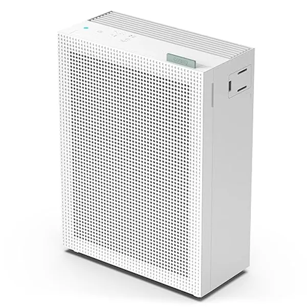 COWAY Air Purifiers for Home Bedroom up to 1,035ft² with Washable Filter, True HEPA Filter for Smoke, Pollen, Dander, Smell Air Purifier with Air Quality Monitor, Auto Mode, 3yr Warranty, 150, White - 150 DOVE WHITE