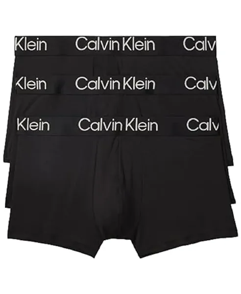 Calvin Klein Men's Ultra Soft Modern Modal Trunk - Small - 3 Black