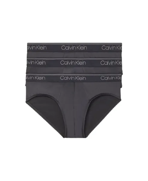 Calvin Klein Men's Underwear Micro Stretch 3-Pack Hip Brief - Small - 3 Black
