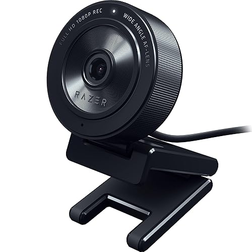 Razer Kiyo X - Full HD Streaming Webcam (1080p 30 FPS or 720p 60 FPS, Auto Focus, Plug & Play, Fully Customisable Settings, Flexible Mounting, Compact & Portable) Black - Kiyo X