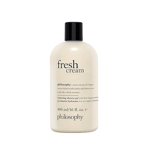 philosophy scent-sational 3-in-1 shampoo, shower gel & bubble bath - luxurious rich & lathering formula - skin is left soft & moisturized - hair is left clean & conditioned - fresh cream - 16 Fl Oz (Pack of 1)
