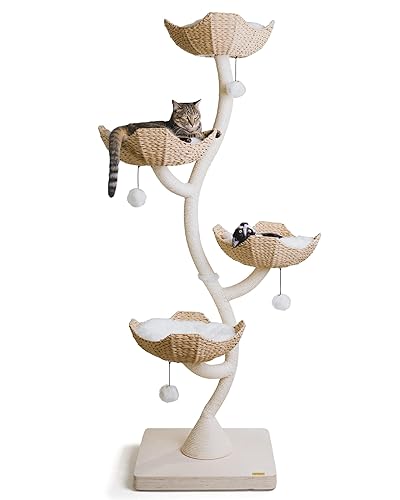 MAU 73" Tall Modern Cat Tree Scratching Tower for Large Cats, Scratching Post Luxury Cat Condo, Cat Tower for multiple cats, Cat Scratching Tree, Cat Condo, Luxury Cat, Cat Gifts by Mau Lifestyle