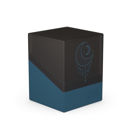 Ultimate Guard Exlcusive Boulder Druidic Secrets 100+, Deck Case for 100 Double-Sleeved TCG Cards, Umbra, Secure & Durable Storage for Trading Card Games - Dark Blue