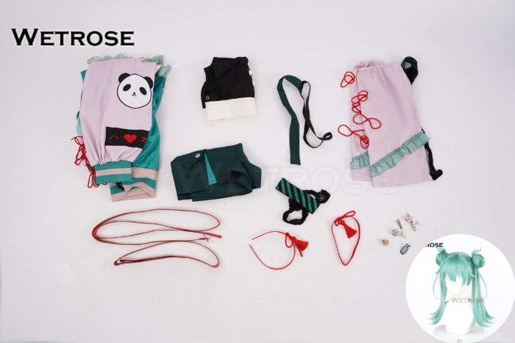 【Wetrose】In Stock Hatsune Miku New Song [これでいいなのだ 好好好] DECO*27-HAO Outfit Cosplay Costume Wig Full Set
