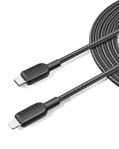 Anker 310 USB C to Lightning Cable(10FT,2Pack, Black), MFi Certified for iPhone 14 Series, and More(Charger Not Included) - 10ft (Pack of 2) - Black - 2