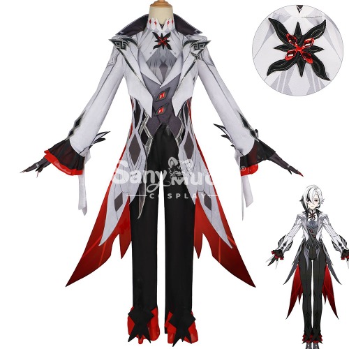 【In Stock】Game Genshin Impact Cosplay The Knave Arlecchino Cosplay Costume Plus Size - XL