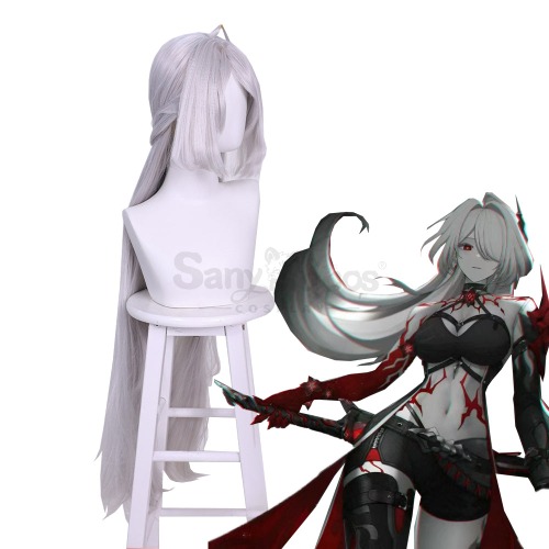 Game Honkai: Star Rail Cosplay White Acheron Cosplay Wig