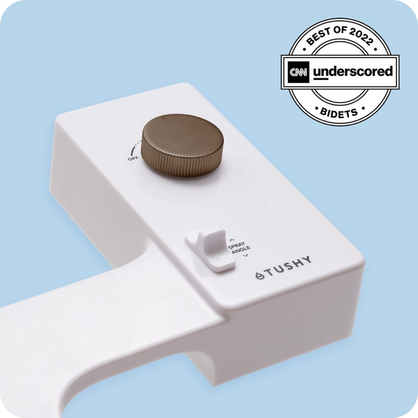 Tushy Classic | White with Bronze Knob