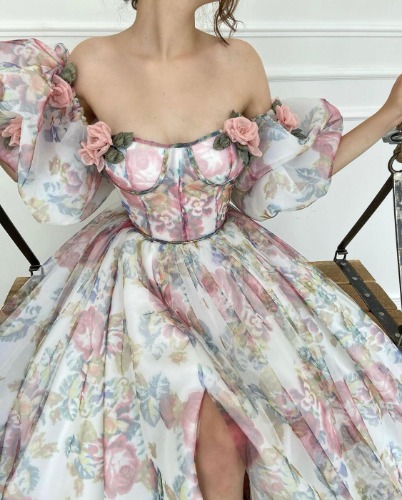 Ethereal Roses Gown - Teuta Matoshi