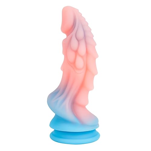 Realistic Silicone Dildo for Women: 8.66 Inch Big Dragon Monster Dildo with Strong Suction Cup for Hands-Off Play, Large Anal Adult Toy for Women or Men - Pink
