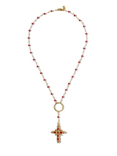 The Aalia Ruby Rosary | Ruby / Charm / One Size