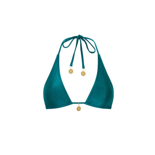 Classic Tie Halter Bikini Top - Cenote | Extra Large