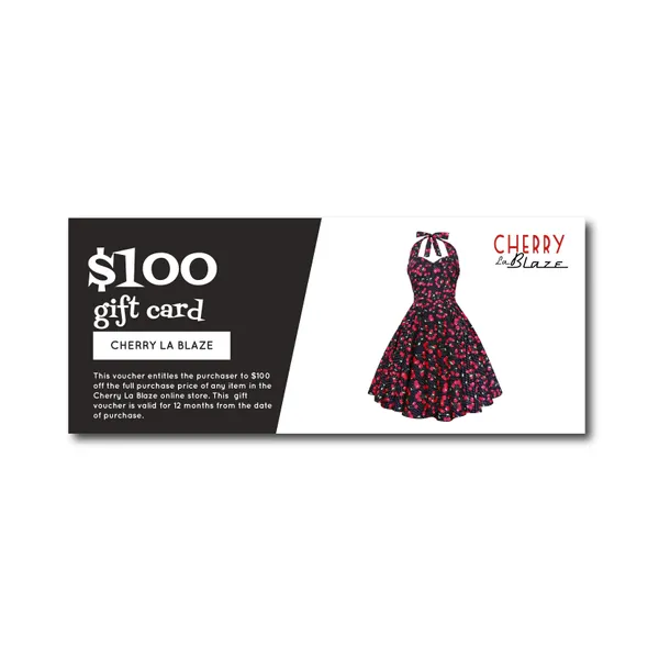 Cherry La Blaze Online Store $100.00 Gift Card | Default Title