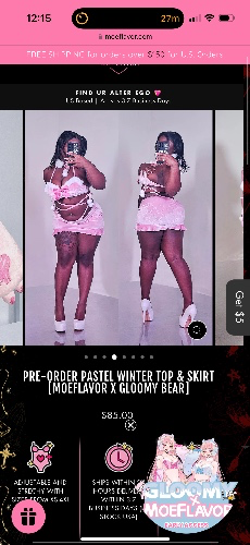 GLOOMYBEAR LINGERIE 😭