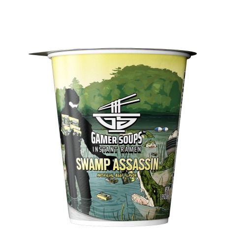 Gamer Soups Instant Noodles - Swamp Assassin (Single Cup) | Default Title