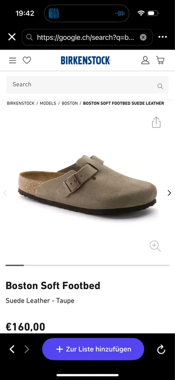 Boston Soft Footbed Suede Leather