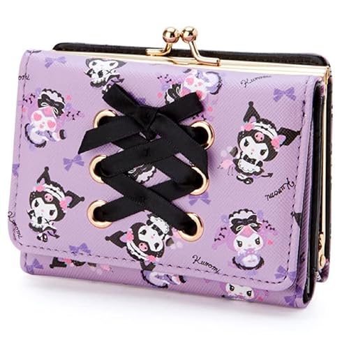BelugaDesign Anime Wallet | Cute Kawaii Coin Pouch Purse Zipper - Black Cat