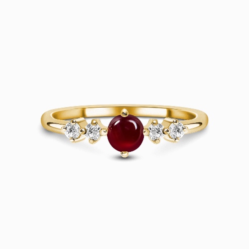 Garnet Ring - Loveliness | 18kt Yellow Gold Vermeil / 8