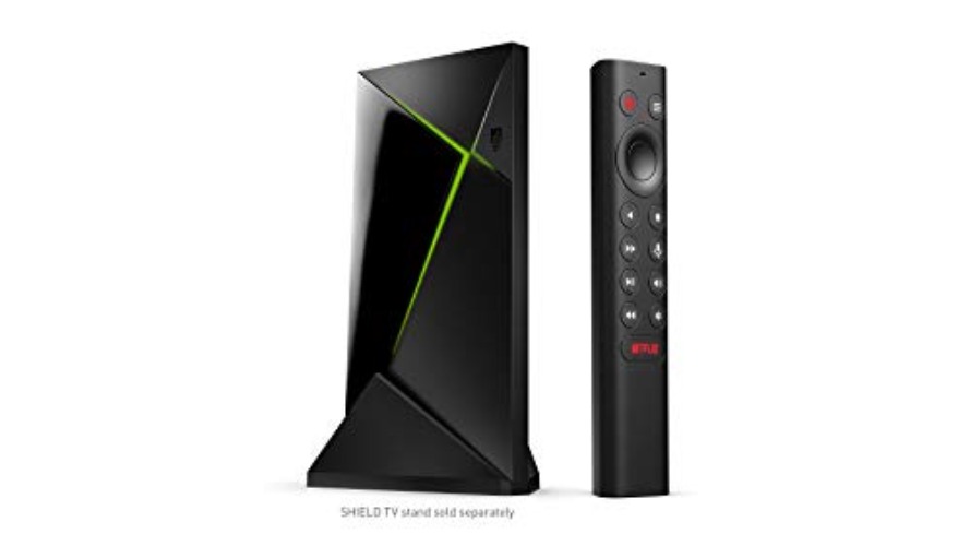 NVIDIA SHIELD Android TV Pro Streaming Media Player; 4K HDR movies, live sports, Dolby Vision-Atmos, AI-enhanced upscaling, GeForce NOW cloud gaming, Google Assistant Built-In, Works with Alexa - Player