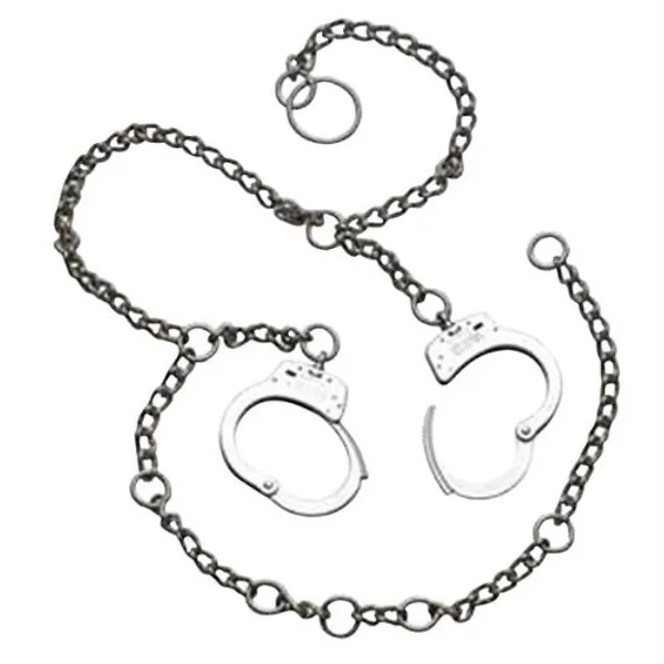 Smith & Wesson Belly Chains, Nickel, Two Cuffs Seperated