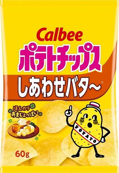 カルビー ポテトチップスしあわせバタ~ 60g×12袋