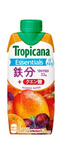Tropicana Essentials Iron 11.2 fl oz (330 ml) x 12 Bottles