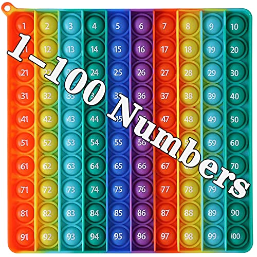 DK-SIMINA Large Pop with Numbers - Rainbow 1-100 Numbers