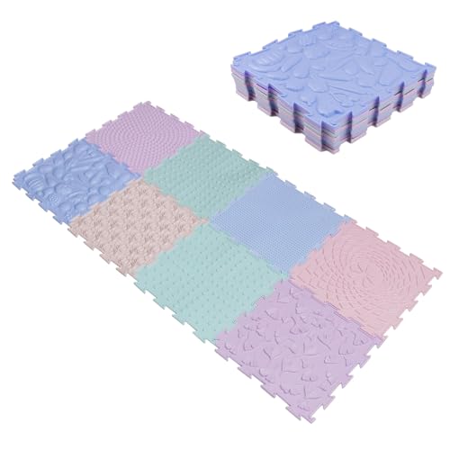 AUMAYCO Floor Sensory Mats Set of 8 - Morandi Color