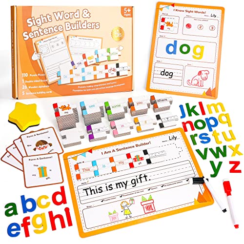 GiftAmaz 145 PCS Sentence Building for Kids