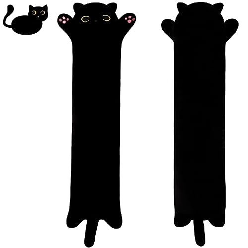 MIAOHAHA Plush Black Cat Toy Kids Plush Toy Pillow Cute Plush Cat Toy Gift for Kids(Black, 130cm/51.1in) - Black - 130cm