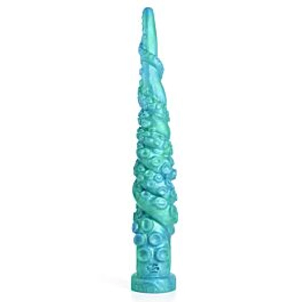 Sinnovator Kraken Double Tentacle Depth Training Platinum Silicone Dildo 12.2 Inches to 24.2 Inches