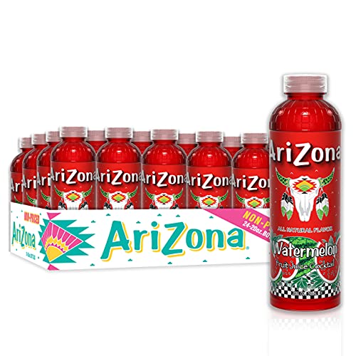 AriZona Watermelon Juice Drink, 20 Fl Oz (Pack of 24) - Watermelon - 24 Pack