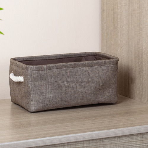 Folding Storage Baskets - Coffee / Medium