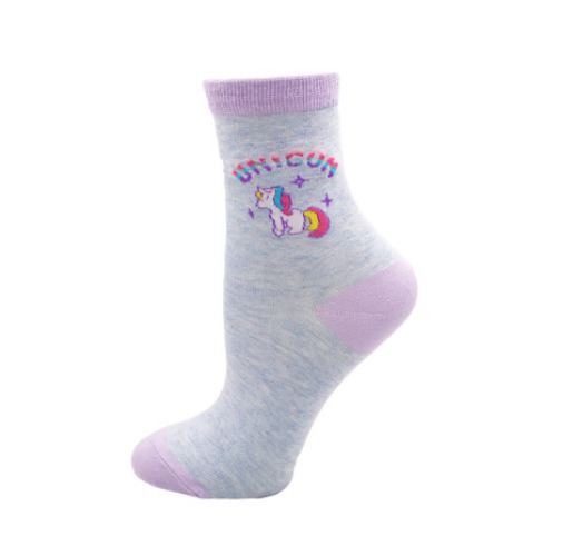 Unicorn Magic Socks with a Milky Twist - Grey